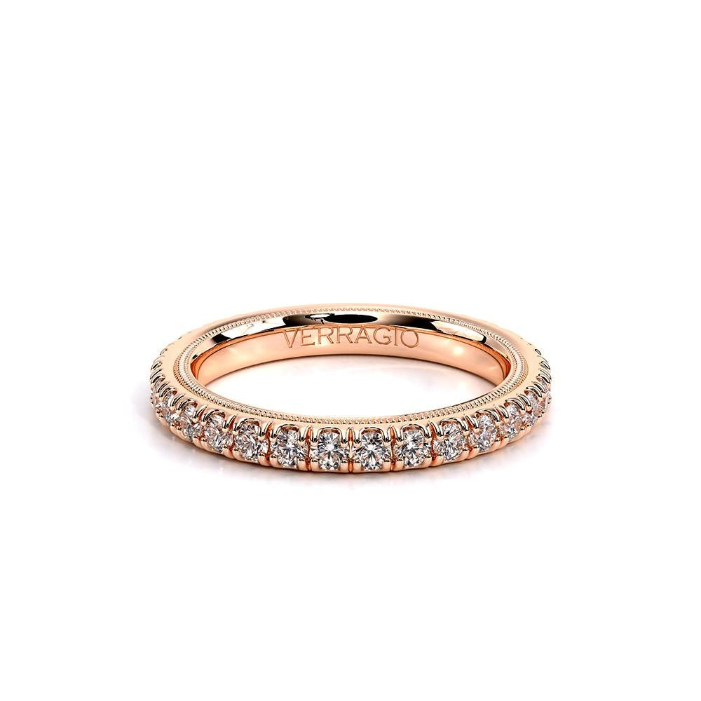 14K Rose Gold Diamond Band / 14K Diamond Wedding Band / Verragio Diamond Band / Diamond 0.81CT Wedding Band / Verragio DISCOUNT Diamond Ring