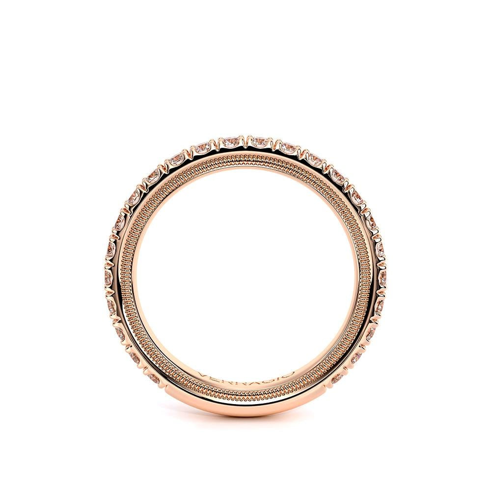 14K Rose Gold Diamond Band / 14K Diamond Wedding Band / Verragio Diamond Band / Diamond 0.81CT Wedding Band / Verragio DISCOUNT Diamond Ring