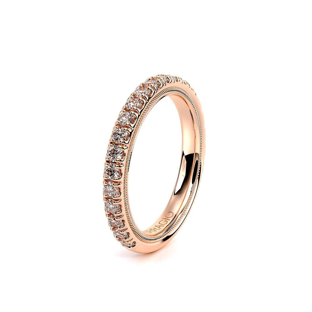 14K Rose Gold Diamond Band / 14K Diamond Wedding Band / Verragio Diamond Band / Diamond 0.81CT Wedding Band / Verragio DISCOUNT Diamond Ring