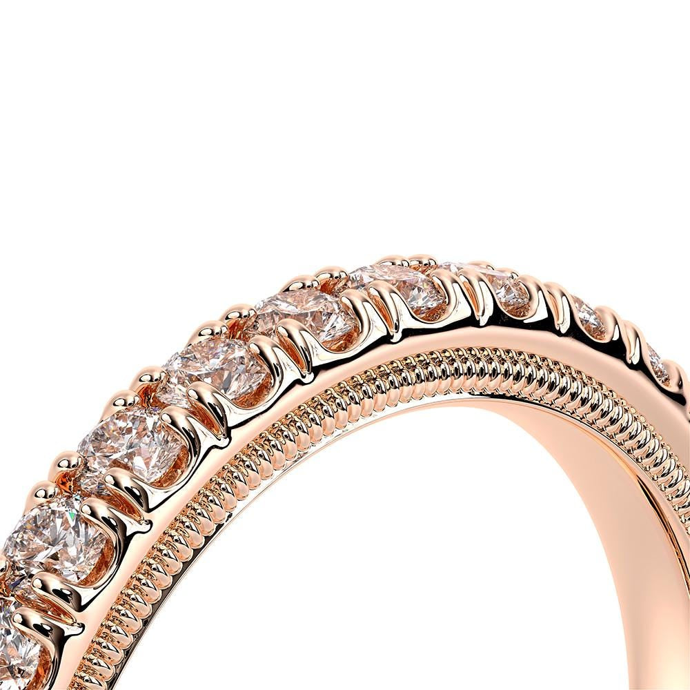 14K Rose Gold Diamond Band / 14K Diamond Wedding Band / Verragio Diamond Band / Diamond 0.81CT Wedding Band / Verragio DISCOUNT Diamond Ring