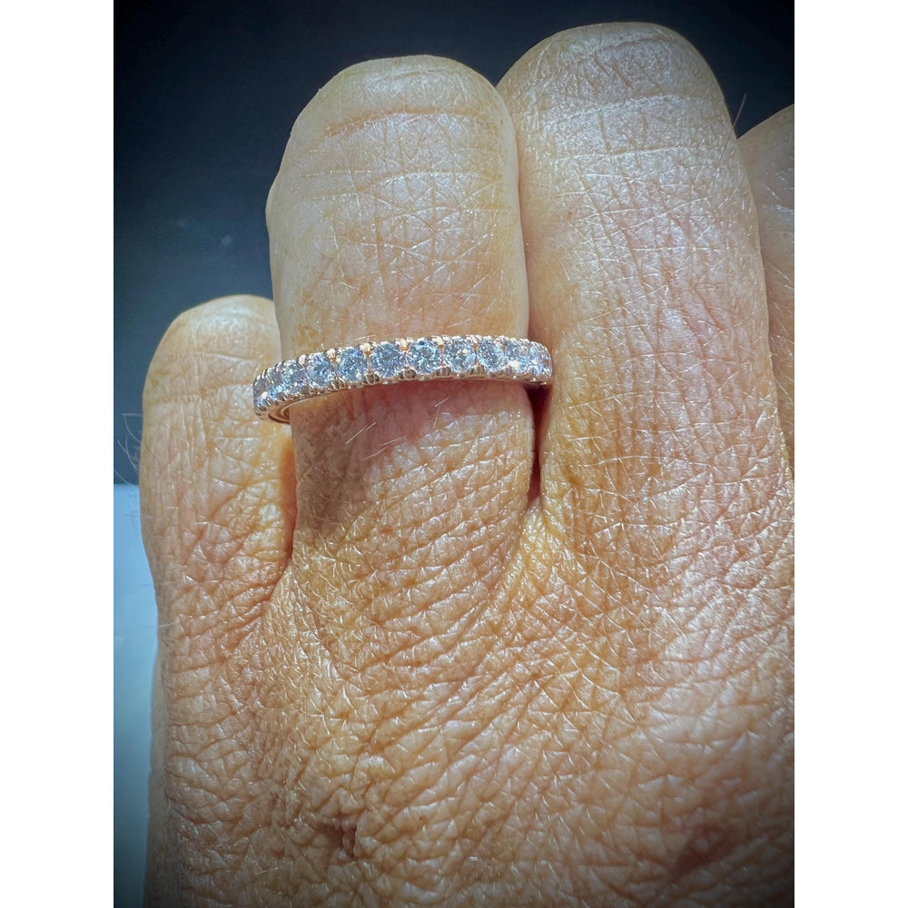14K Rose Gold Diamond Band / 14K Diamond Wedding Band / Verragio Diamond Band / Diamond 0.81CT Wedding Band / Verragio DISCOUNT Diamond Ring