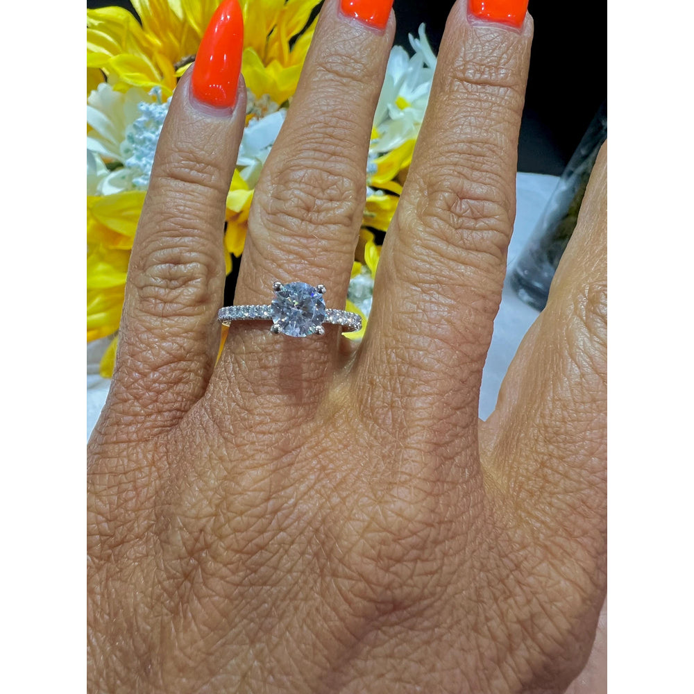 14K Diamond Engagement Ring / DISCOUNT Verragio Ring / 14K 1 Carat Diamond Engagement Ring / Lab Grown Certified Diamond Engagement Ring
