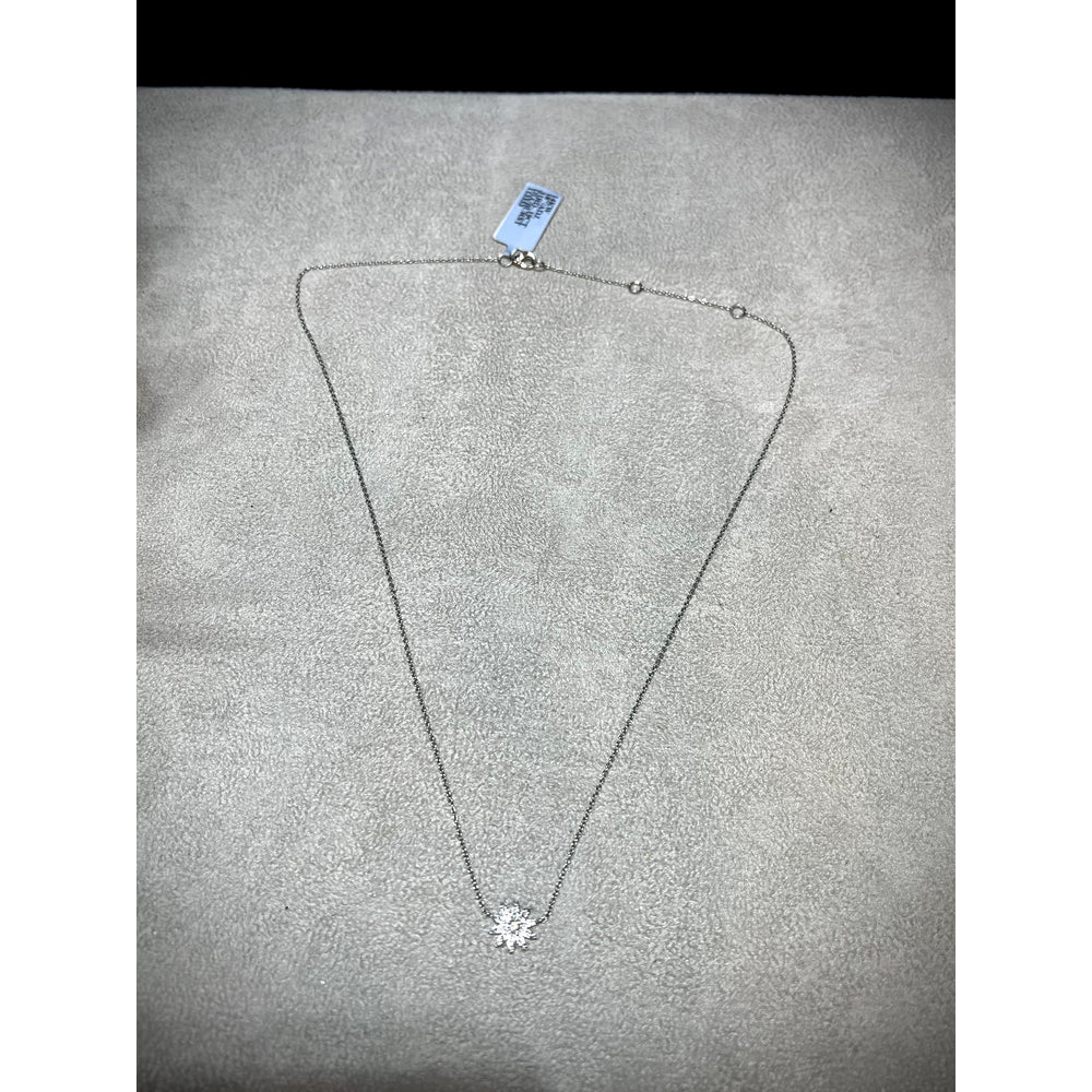 14K Diamond Starburst Necklace / Diamond Starburst Necklace / 14K Diamond Necklace / Diamond Layering Necklace / Diamond Starburst Pendant