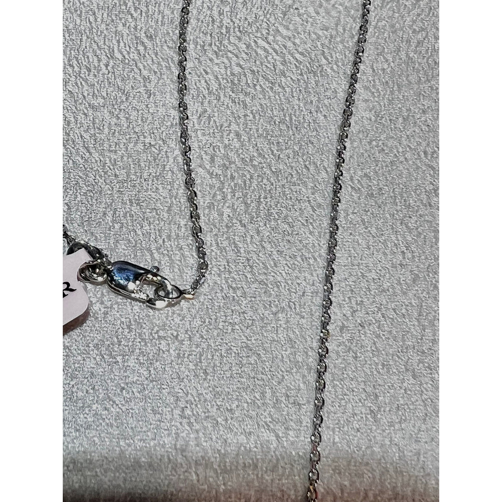 14K Pear Shape Diamond Necklace / Pear Diamond Prong Set Necklace / 14K Diamond Solitaire Necklace / Dainty Diamond Necklace