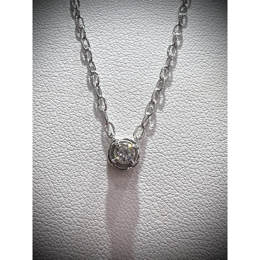 Multi-Shape Diamond Solitaire Necklaces/ Diamond Solitaire Necklaces / Round Diamond Necklace / Diamond Heart Necklace / Diamond Pendants