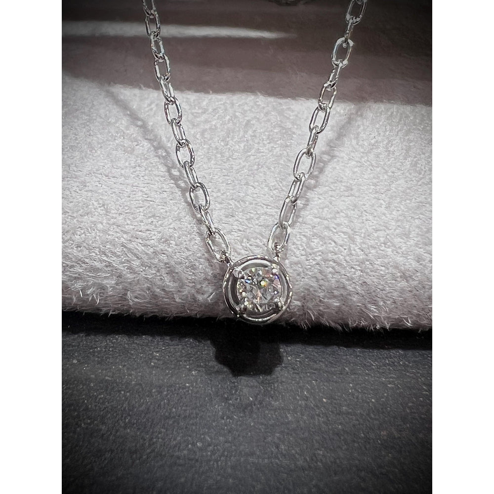 Multi-Shape Diamond Solitaire Necklaces/ Diamond Solitaire Necklaces / Round Diamond Necklace / Diamond Heart Necklace / Diamond Pendants