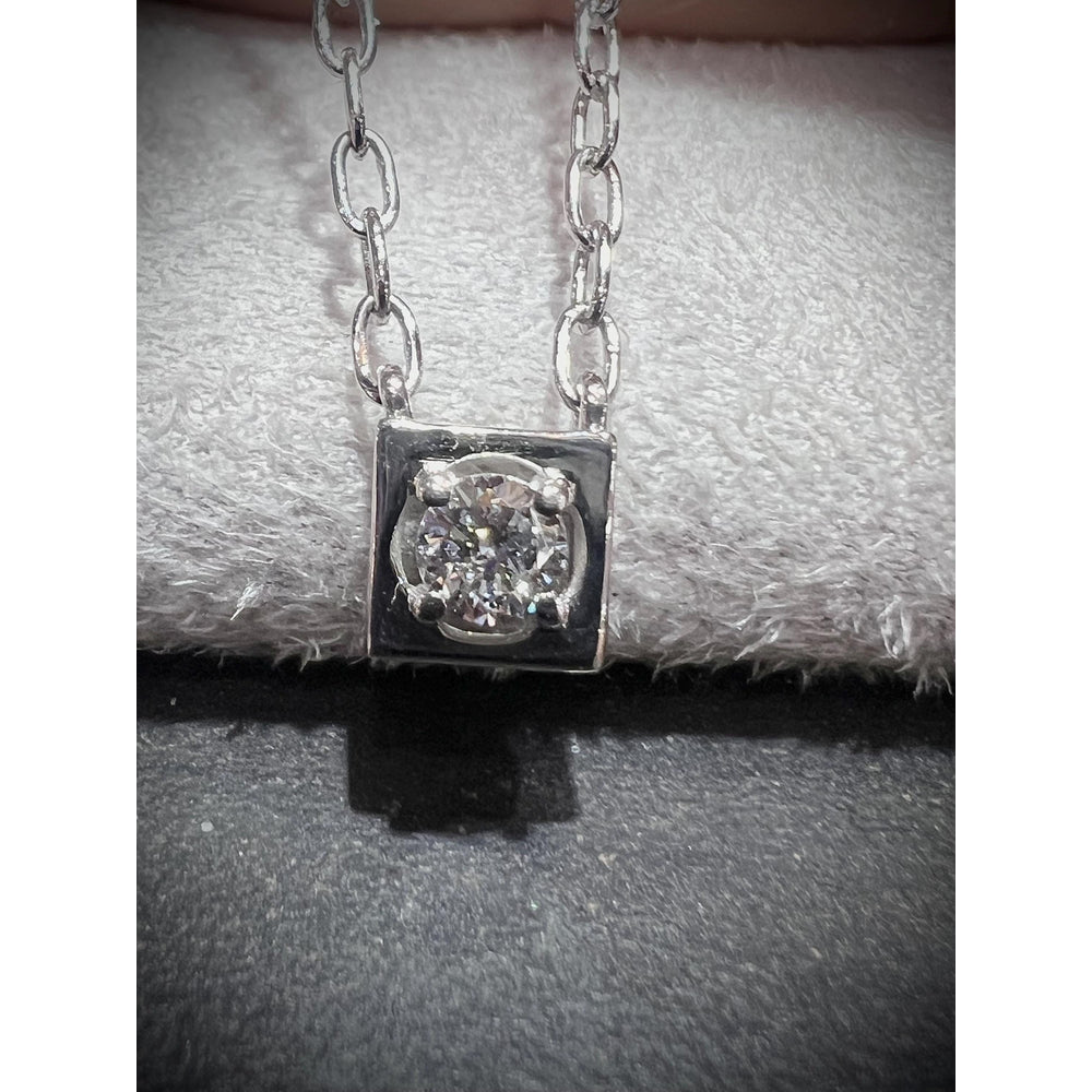 Multi-Shape Diamond Solitaire Necklaces/ Diamond Solitaire Necklaces / Round Diamond Necklace / Diamond Heart Necklace / Diamond Pendants