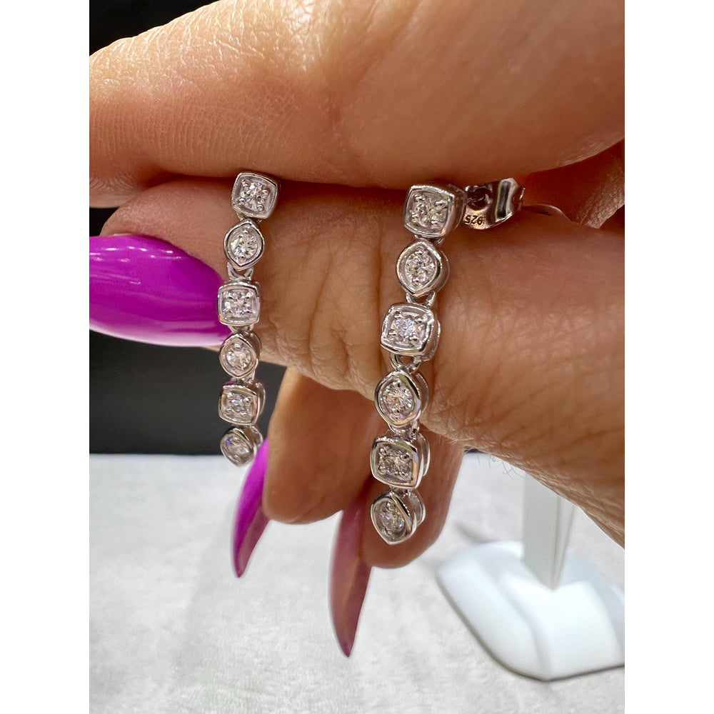 Diamond Dangle Earrings/ 1/2 Carat Diamond Earrings/ 1/2 Carat Diamond Dangle Earrings/ Diamond Earrings/ Dangle Earrings