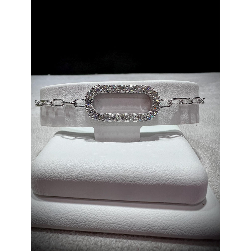 Diamond Link Bracelet / Diamond 1.25ct Bracelet / Diamond Bracelet / Adjustable Diamond Bracelet / Diamond Oval Bracelet