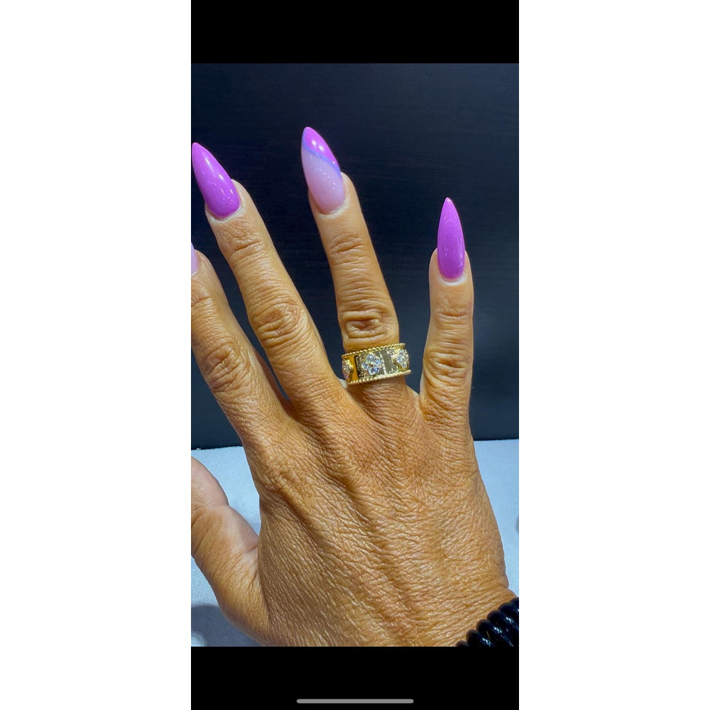 Diamond Clover Ring / Clover Ring / Diamond Flower Ring / Diamond Clover Band / 1.50 Carat Diamond Band