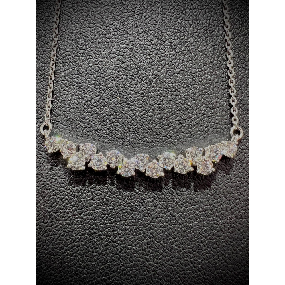 Diamond Bar Necklace / Diamond Necklace / Diamond 1.10 Carat Necklace / Diamond Bar / Diamond Pendant