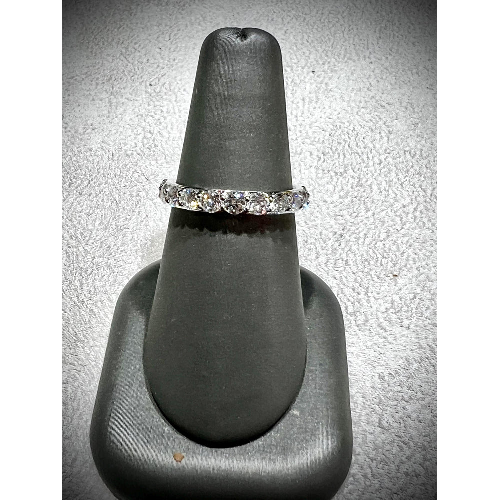 14K Diamond Band / 14K Diamond Wedding Band / White Gold Diamond Ring / Diamond 1.00 Carat Wedding Band / Lab Grown Diamond Ring