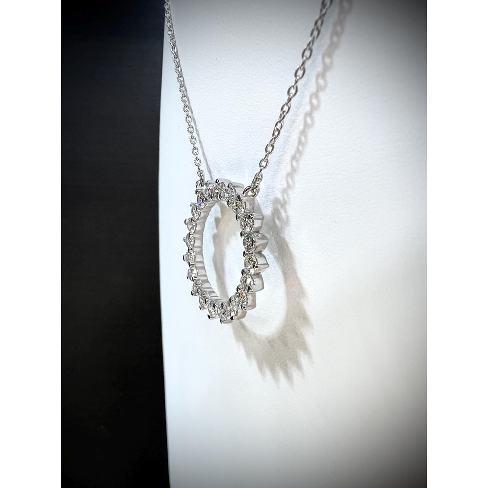 Diamond Circle Necklace / Diamond Necklace / Diamond 1.64 Carat Necklace / Diamond Circle / Diamond Circle Pendant