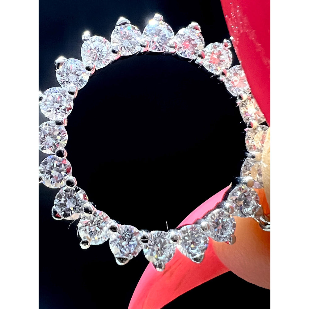 Diamond Circle Necklace / Diamond Necklace / Diamond 1.64 Carat Necklace / Diamond Circle / Diamond Circle Pendant