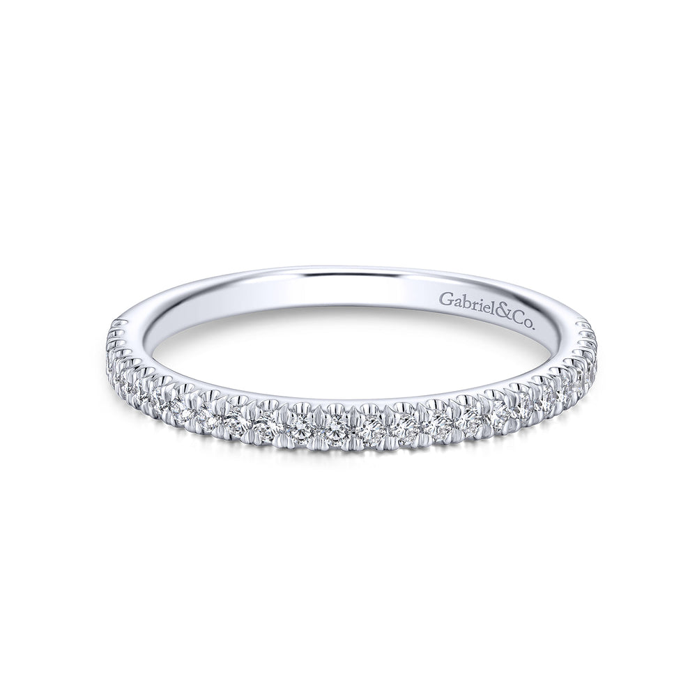 14K White Gold Matching Wedding Band