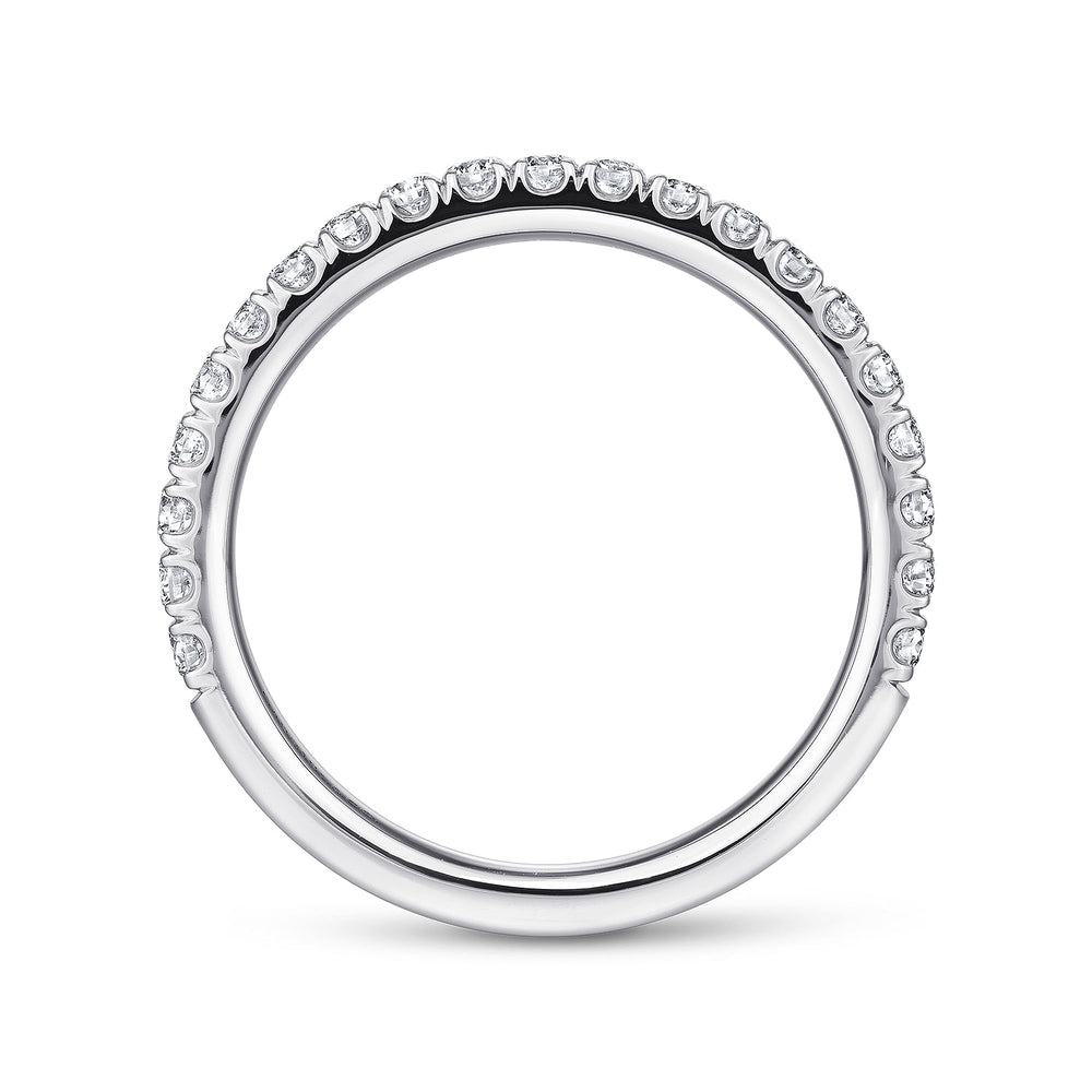 14K White Gold Matching Wedding Band