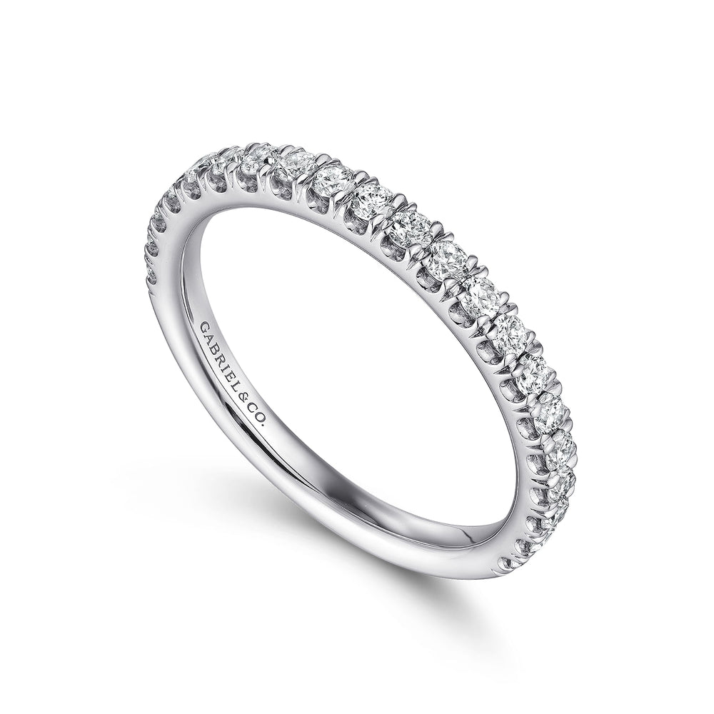 14K White Gold Matching Wedding Band