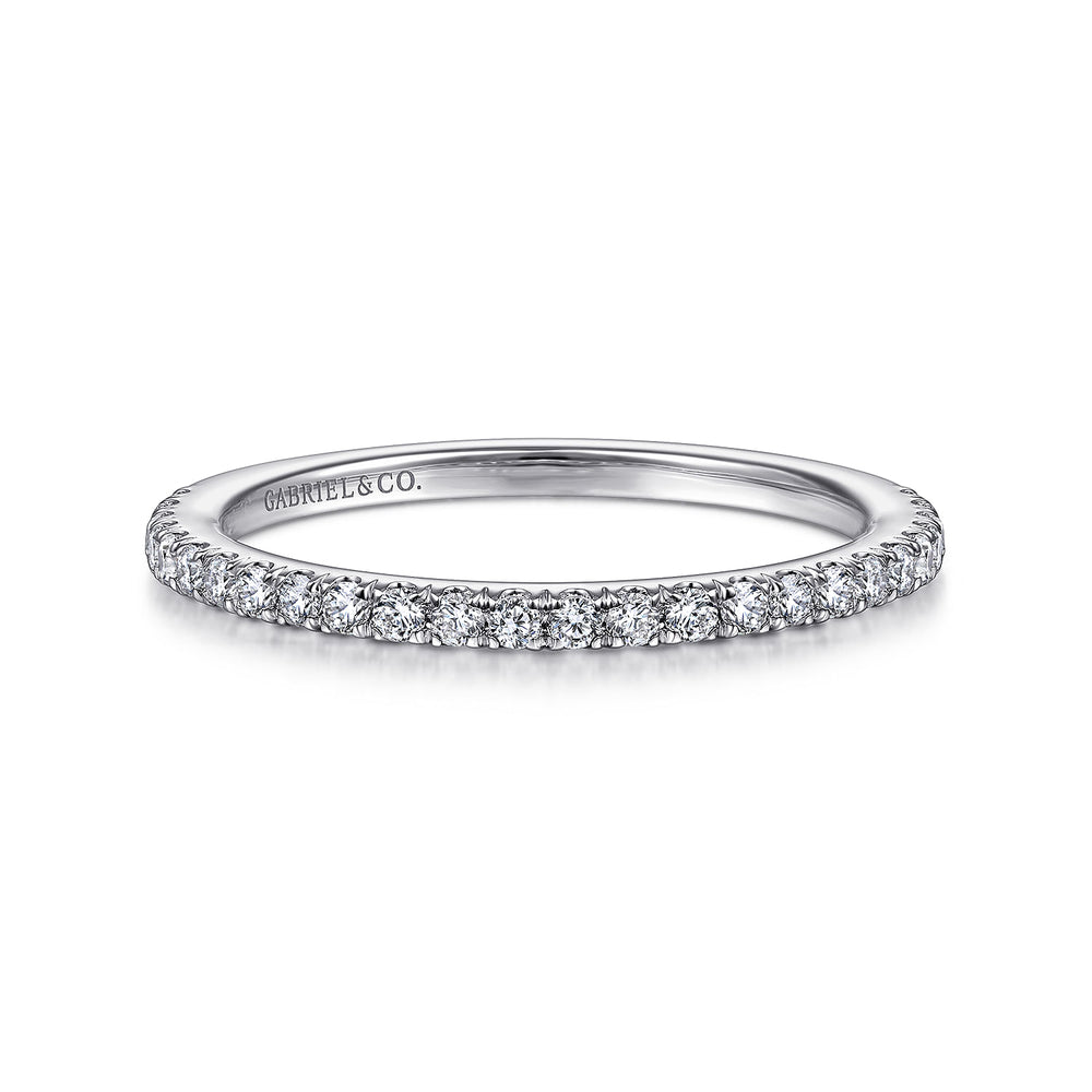 14K White Gold Matching Wedding Band