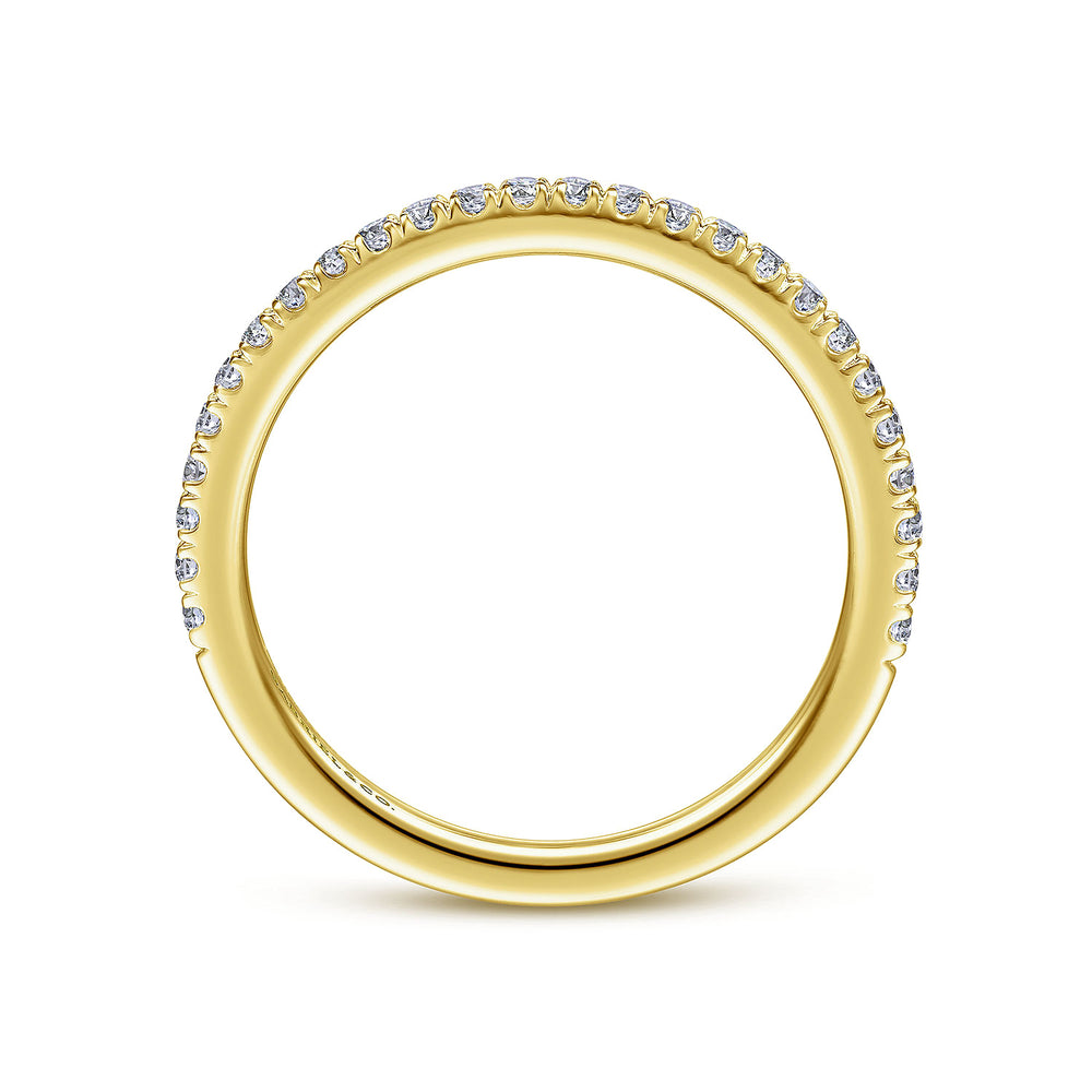 14K Yellow Gold Diamond Matching Wedding Band