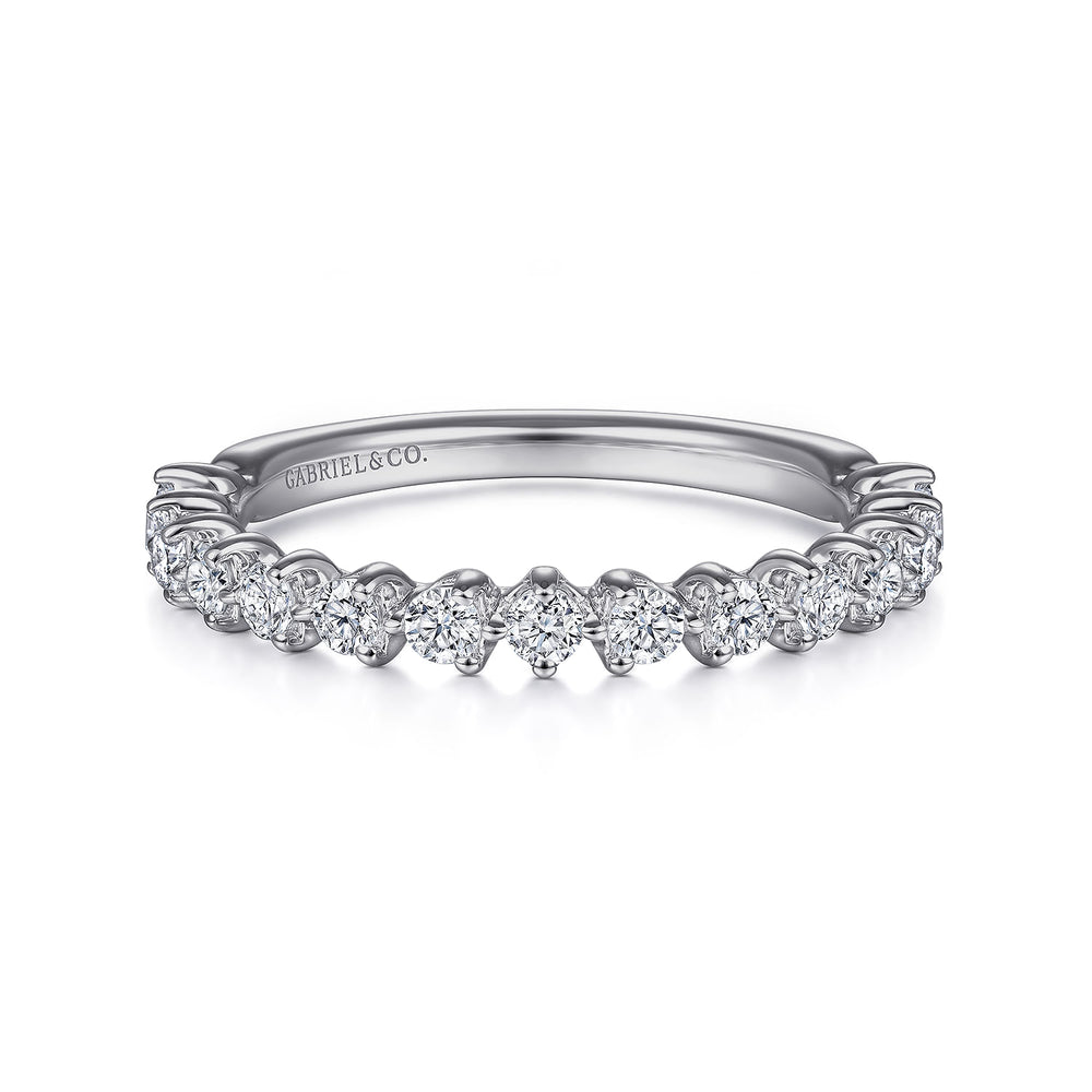14K White Gold Diamond Matching Wedding Band