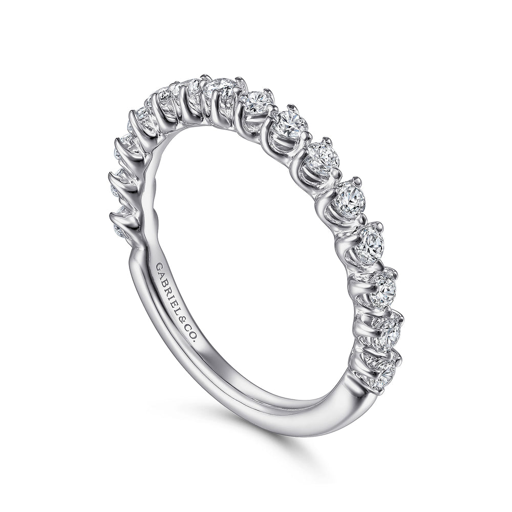 14K White Gold Diamond Matching Wedding Band