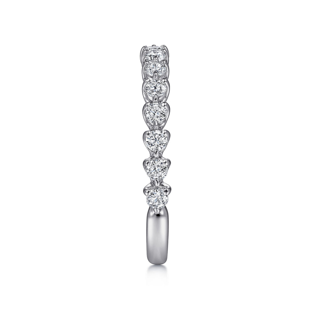 14K White Gold Diamond Matching Wedding Band