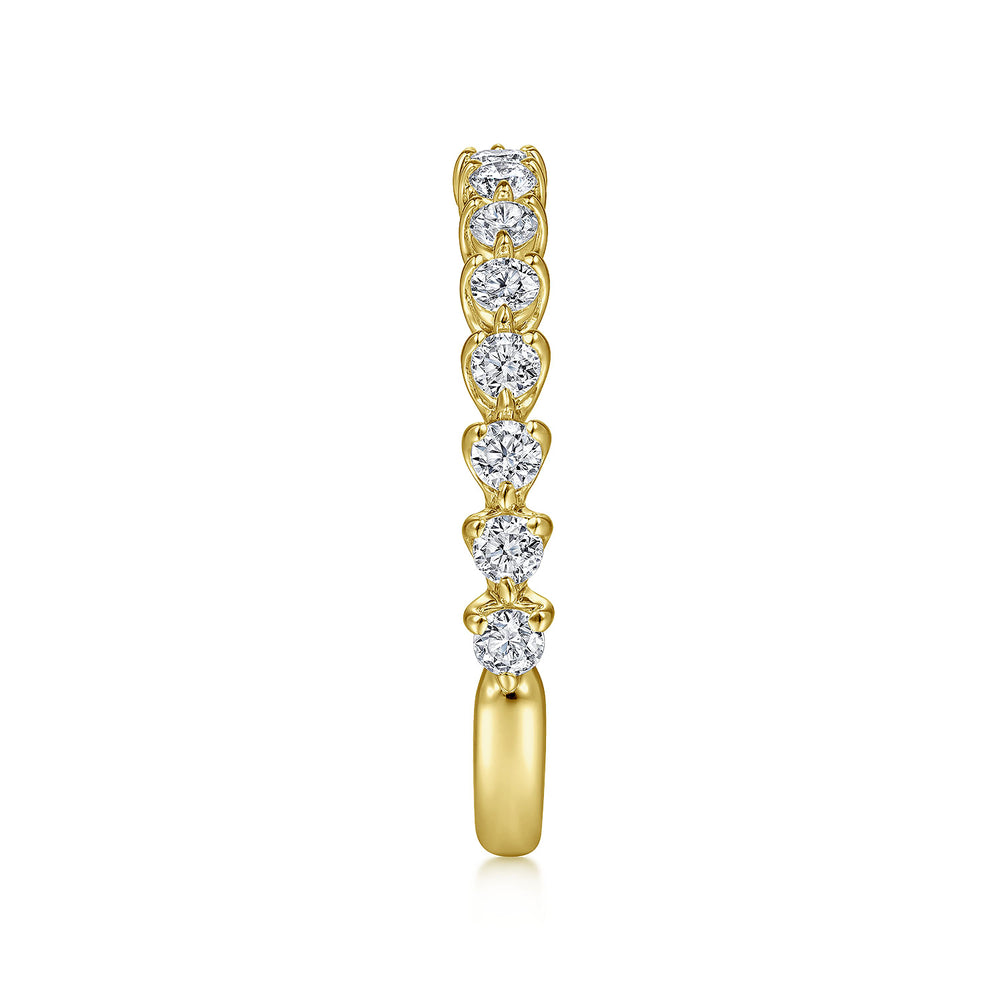 14K Yellow Gold Diamond Matching Wedding Band