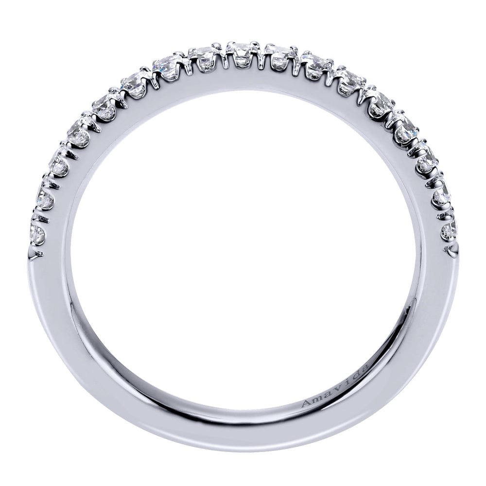 18K White Gold Matching Wedding Band