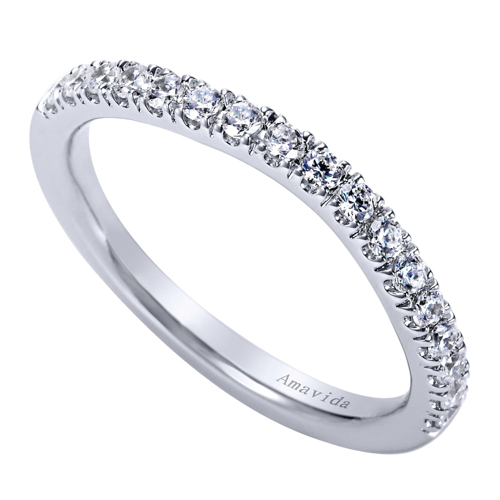 18K White Gold Matching Wedding Band