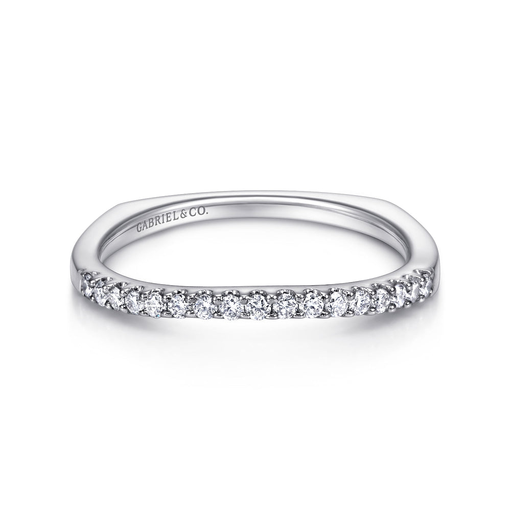 14K White Gold Diamond Matching Wedding Band