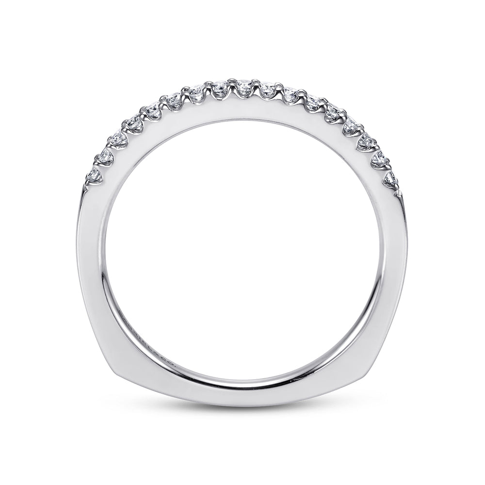 14K White Gold Diamond Matching Wedding Band