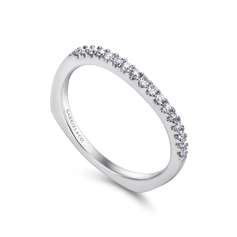 14K White Gold Diamond Matching Wedding Band