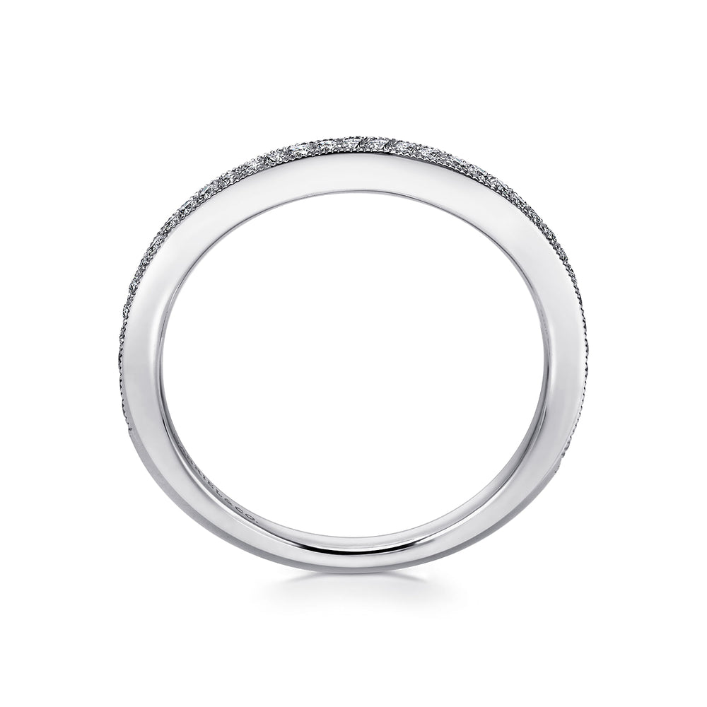 18K White Gold Matching Wedding Band