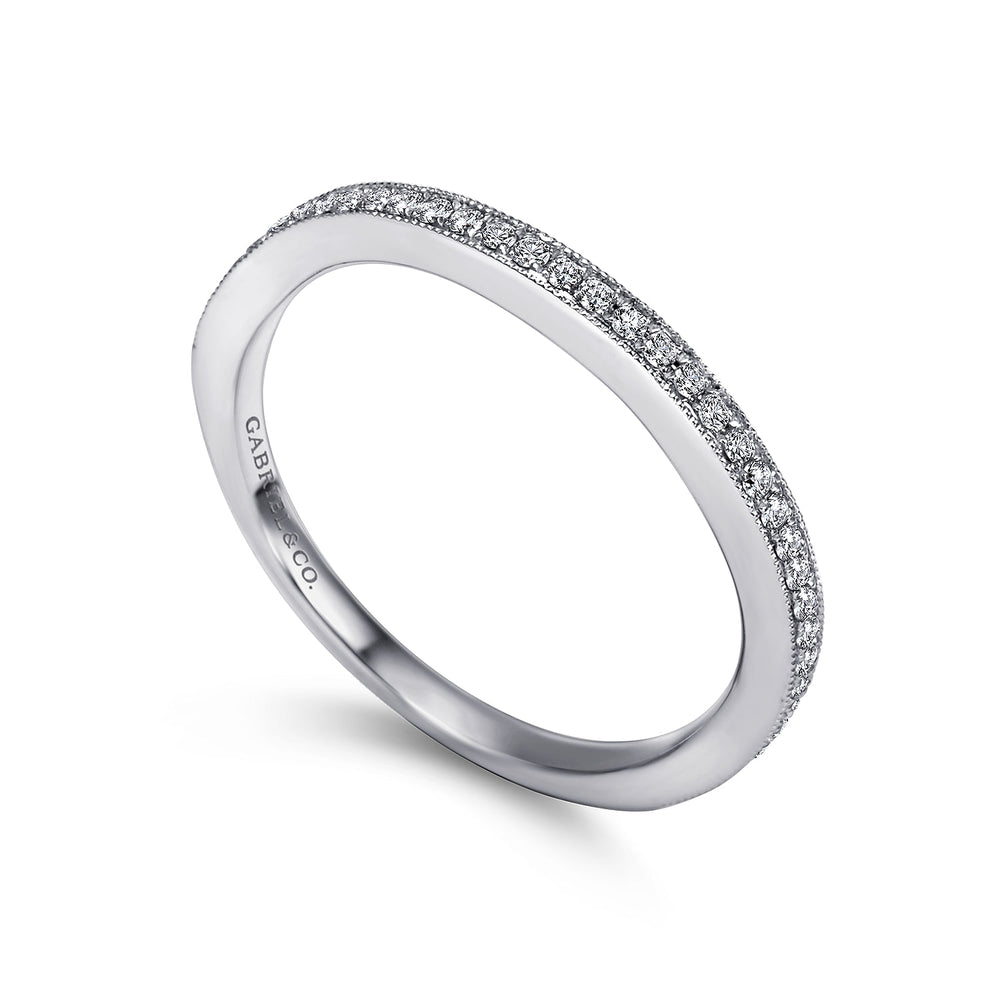 18K White Gold Matching Wedding Band