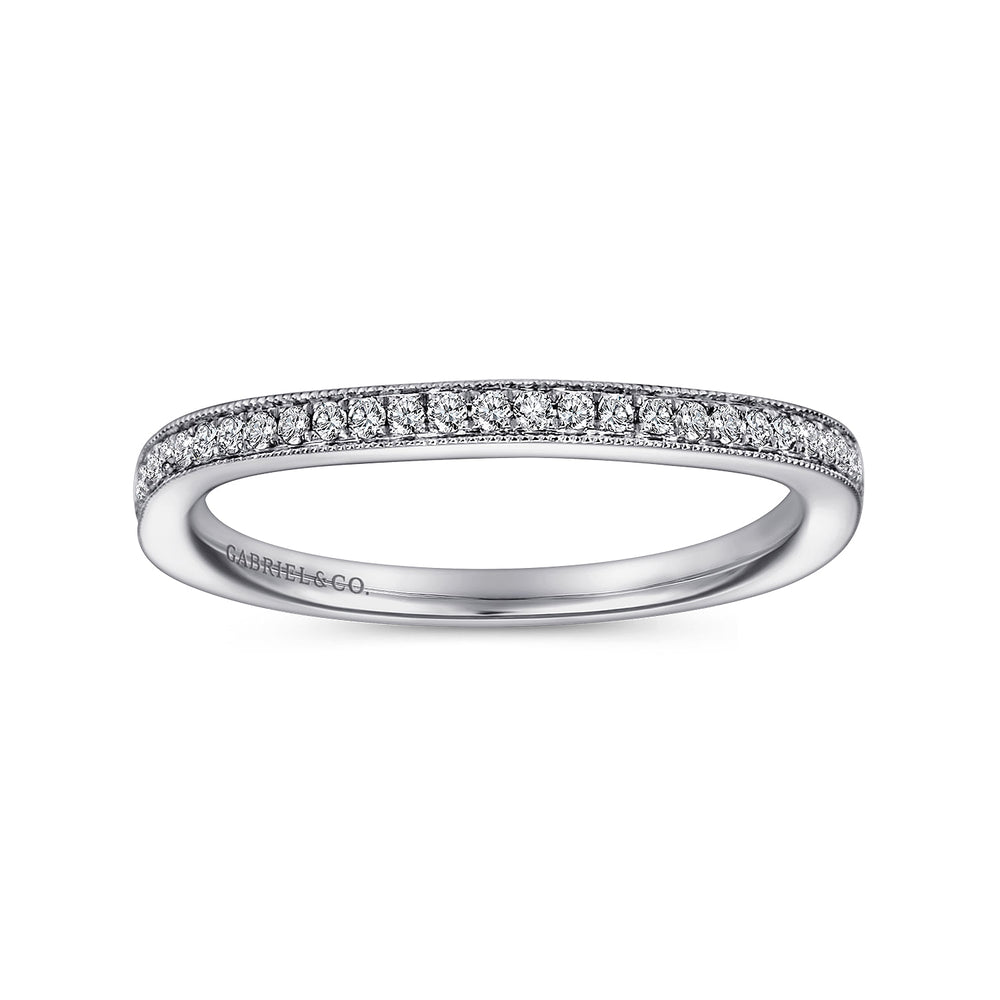 18K White Gold Matching Wedding Band