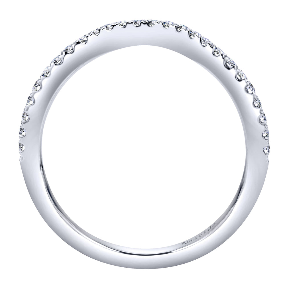 18K White Gold Matching Wedding Band