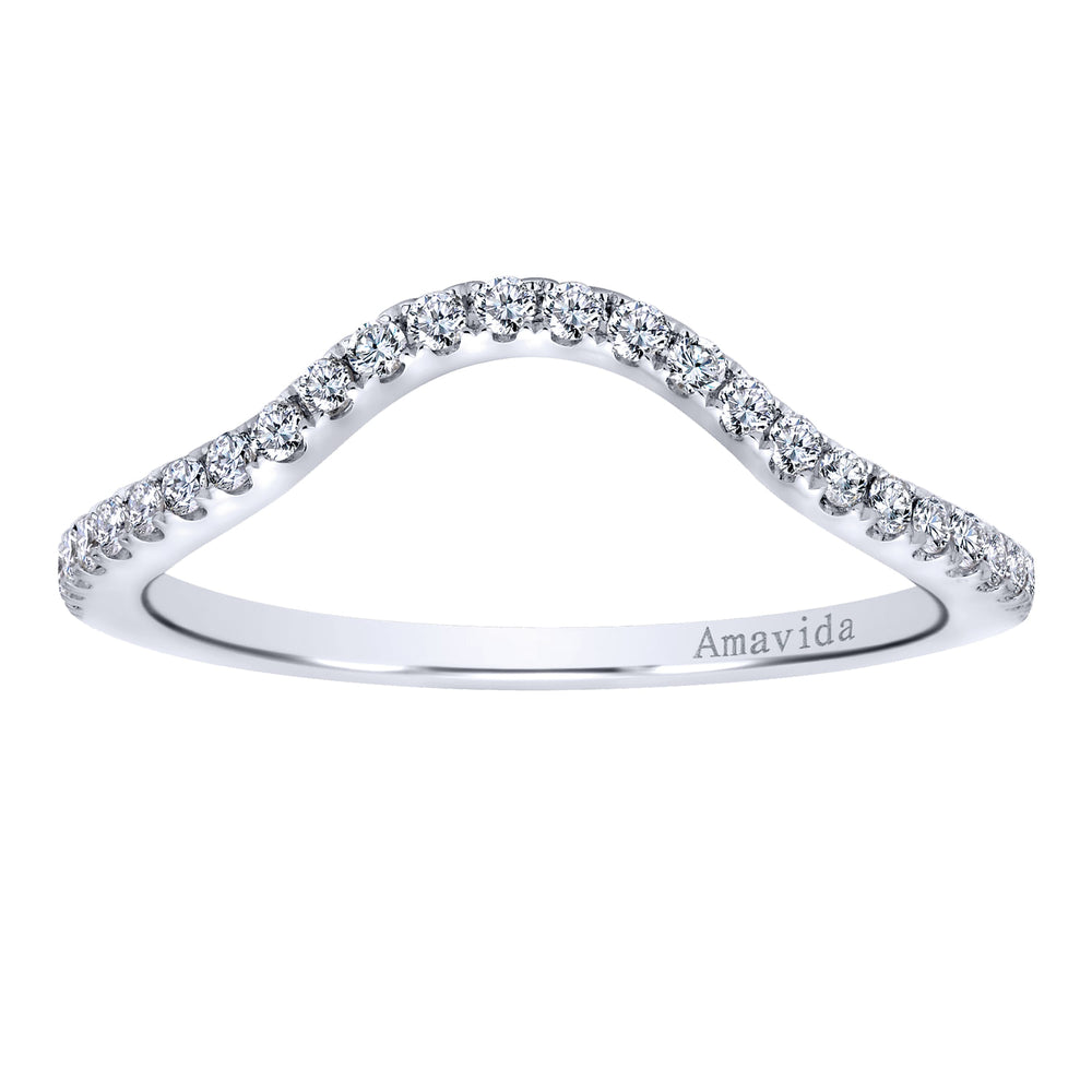 18K White Gold Matching Wedding Band