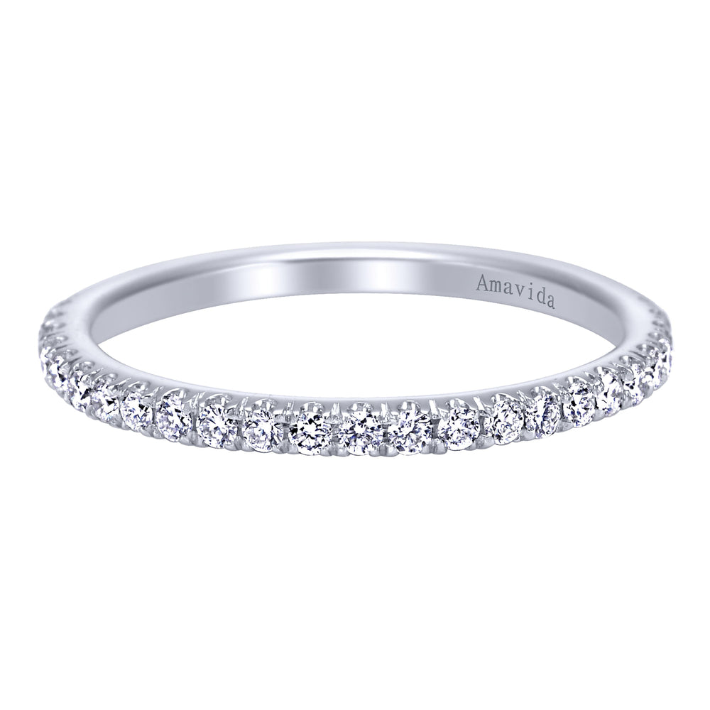 18K White Gold Matching Wedding Band
