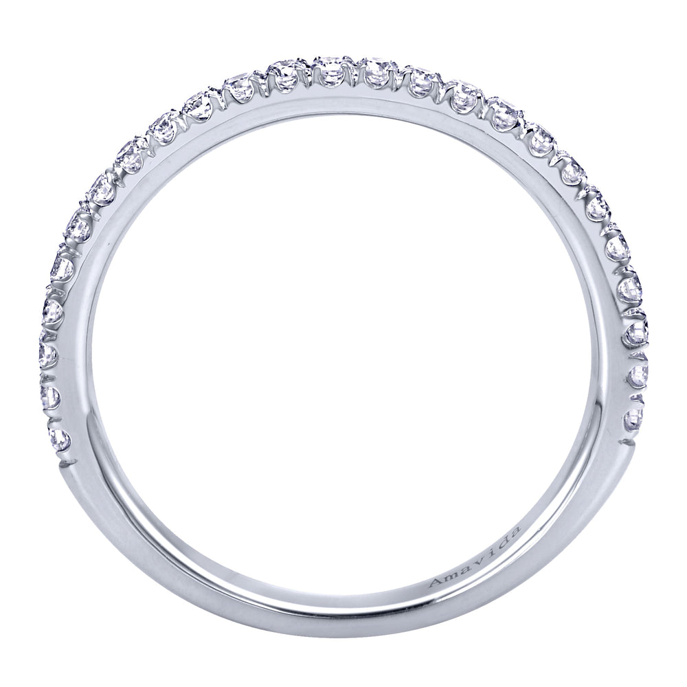 18K White Gold Matching Wedding Band
