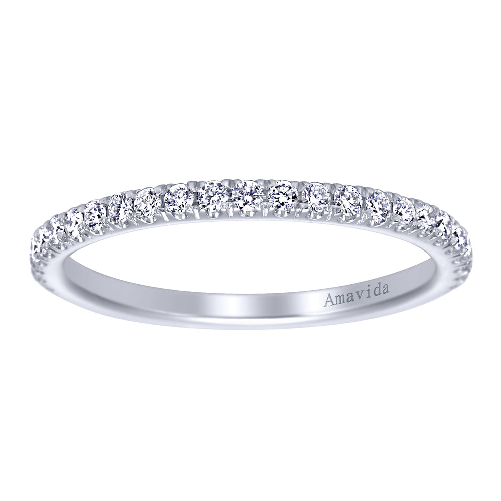 18K White Gold Matching Wedding Band