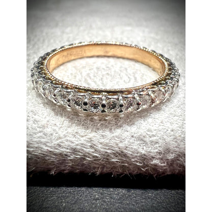 14K Diamond Eternity Band / 14K Diamond Wedding Band / Verragio Diamond Band / Diamond 0.90CT Wedding Band / Verragio DISCOUNT Diamond BAND