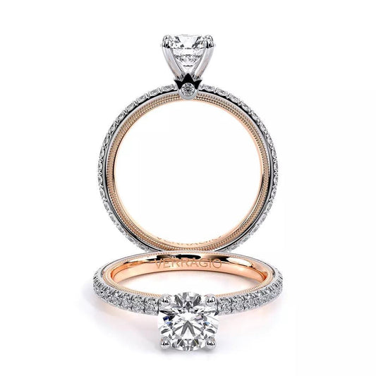 14K Diamond Engagement Ring / DISCOUNT Verragio Ring / 14K 1 Carat Diamond Engagement Ring / Lab Grown Certified Diamond Engagement Ring