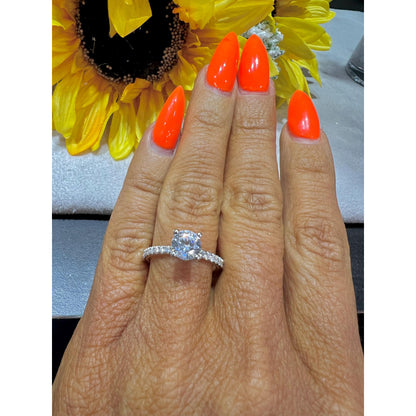 14K Diamond Engagement Ring / DISCOUNT Verragio Ring / 14K 1 Carat Diamond Engagement Ring / Lab Grown Certified Diamond Engagement Ring