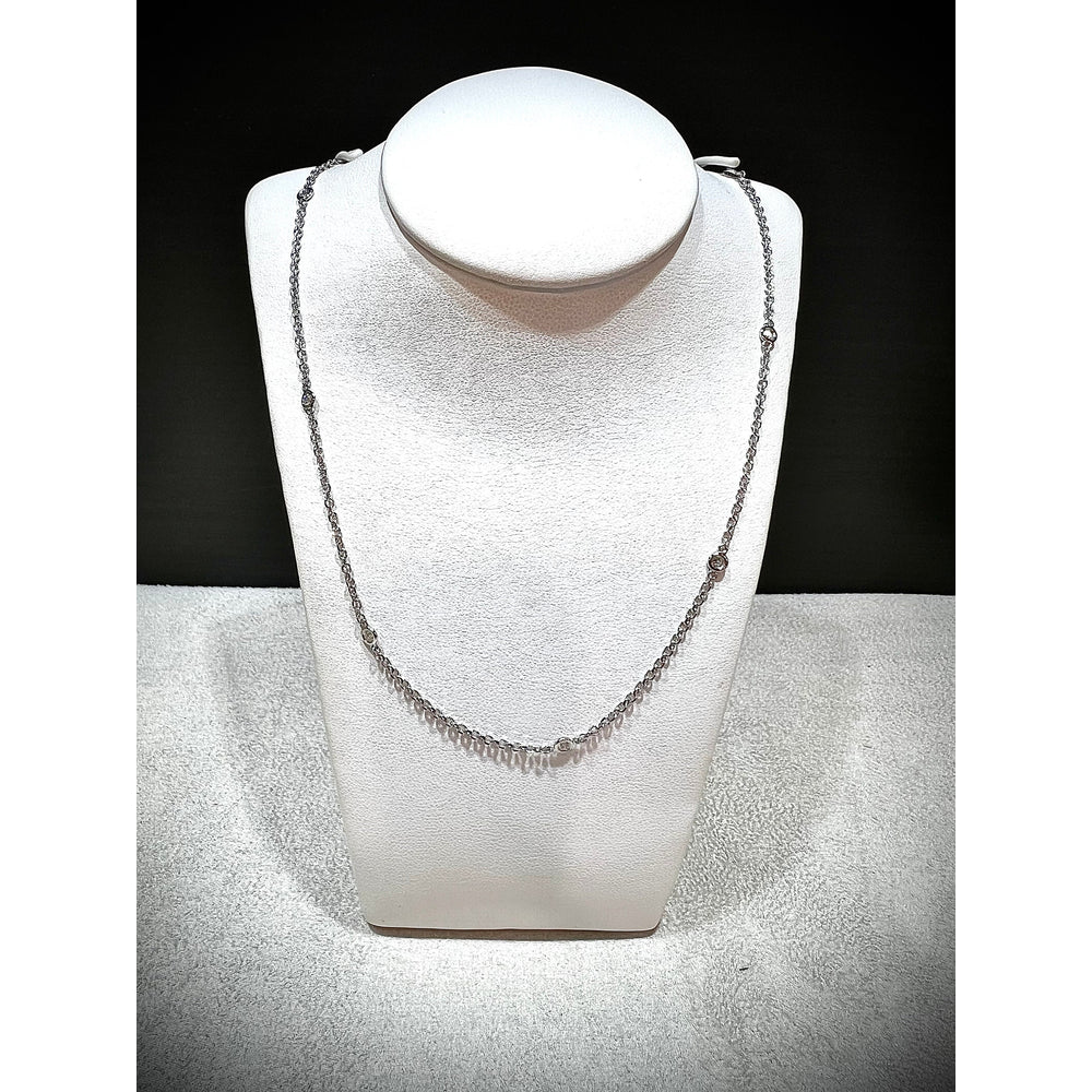 14K 1/4 Carat Diamond by the Yard Necklace / Diamond Layering Necklace / 14K Gold Diamond Necklace / Natural Mined Diamond Necklace