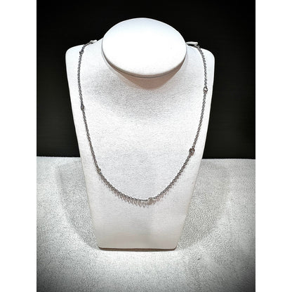 14K 1/4 Carat Diamond by the Yard Necklace / Diamond Layering Necklace / 14K Gold Diamond Necklace / Natural Mined Diamond Necklace