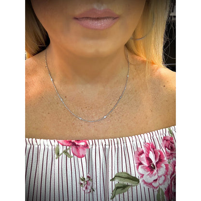 14K 1/4 Carat Diamond by the Yard Necklace / Diamond Layering Necklace / 14K Gold Diamond Necklace / Natural Mined Diamond Necklace