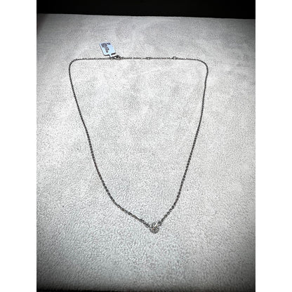 14K Round Diamond Cluster Necklace / Diamond Solitaire Necklace / 14k Gold Layered Diamond Necklace / Dainty Diamond Necklace