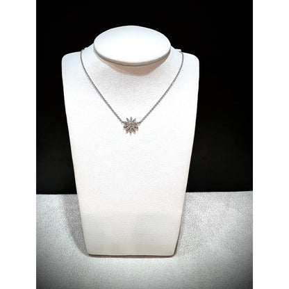 14K Diamond Starburst Necklace / Diamond Starburst Necklace / 14K Diamond Necklace / Diamond Layering Necklace / Diamond Starburst Pendant