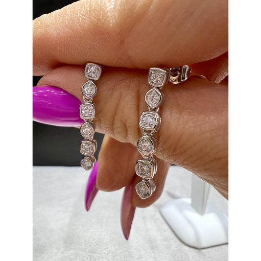 Diamond Dangle Earrings/ 1/2 Carat Diamond Earrings/ 1/2 Carat Diamond Dangle Earrings/ Diamond Earrings/ Dangle Earrings
