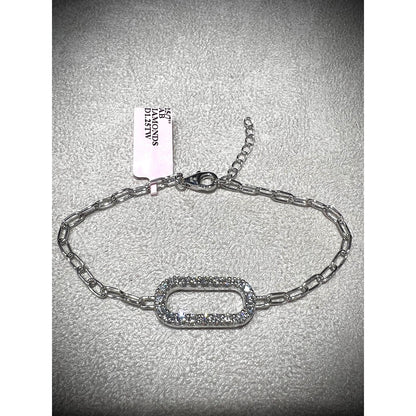 Diamond Link Bracelet / Diamond 1.25ct Bracelet / Diamond Bracelet / Adjustable Diamond Bracelet / Diamond Oval Bracelet